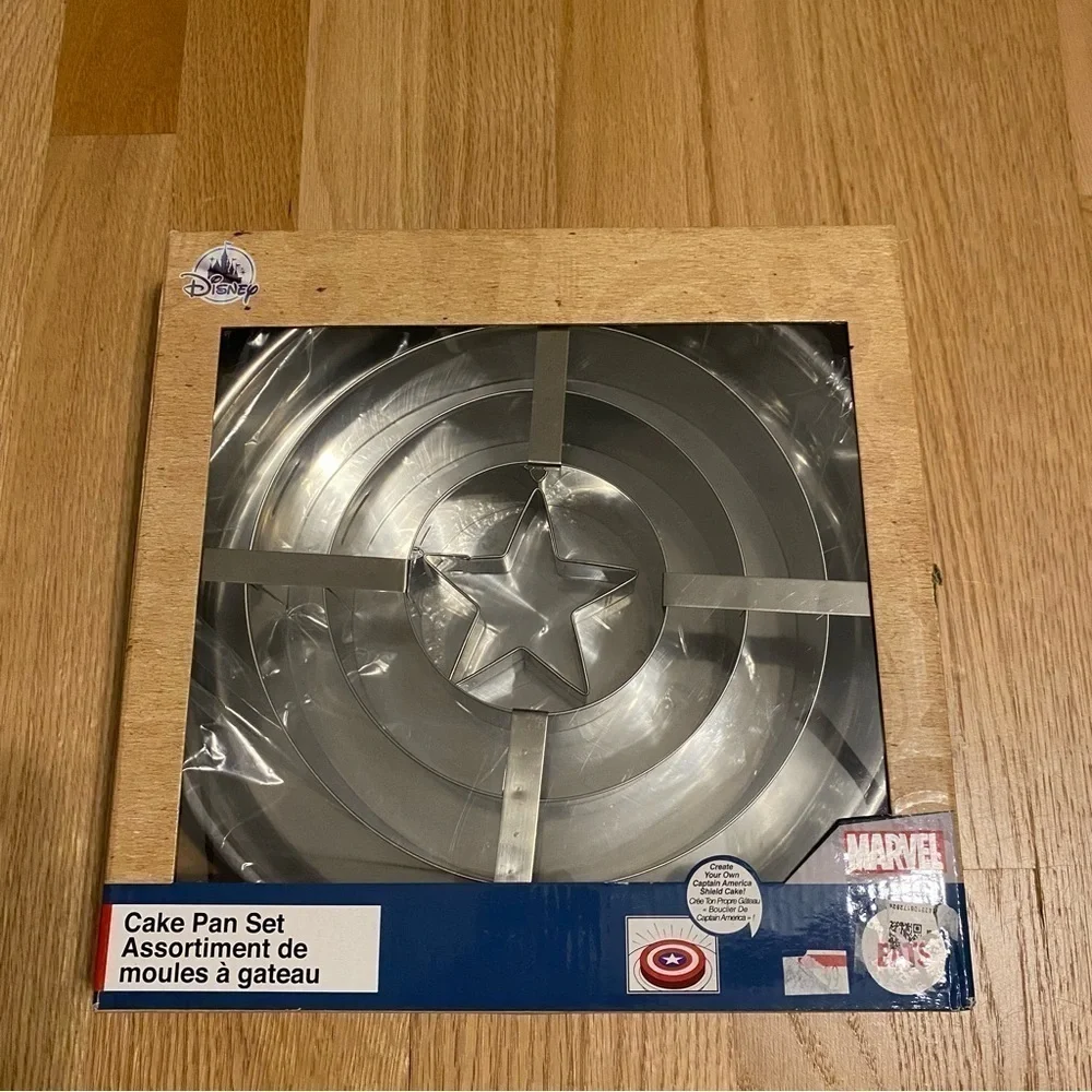 Disney Marvel Captain America Cake Pan Set NEW Metal